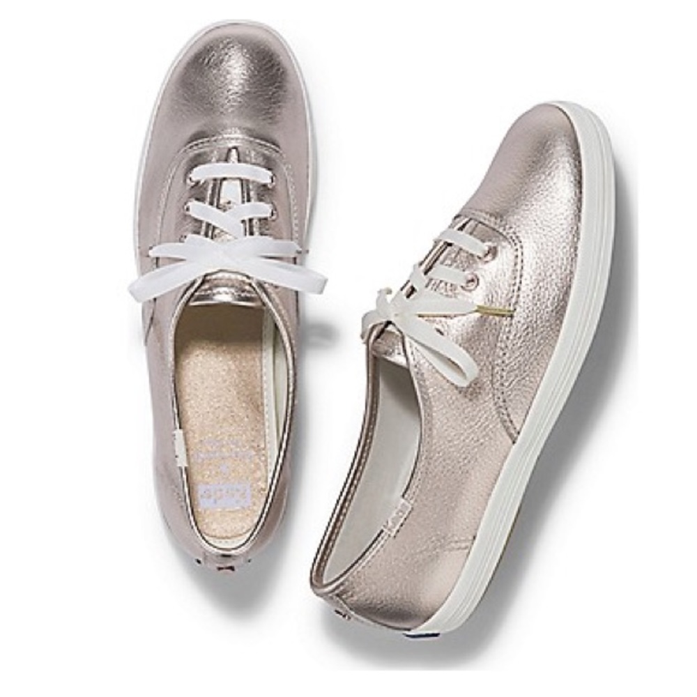 Kate Spade | Kate Spade for Keds Rose Gold Sneakers